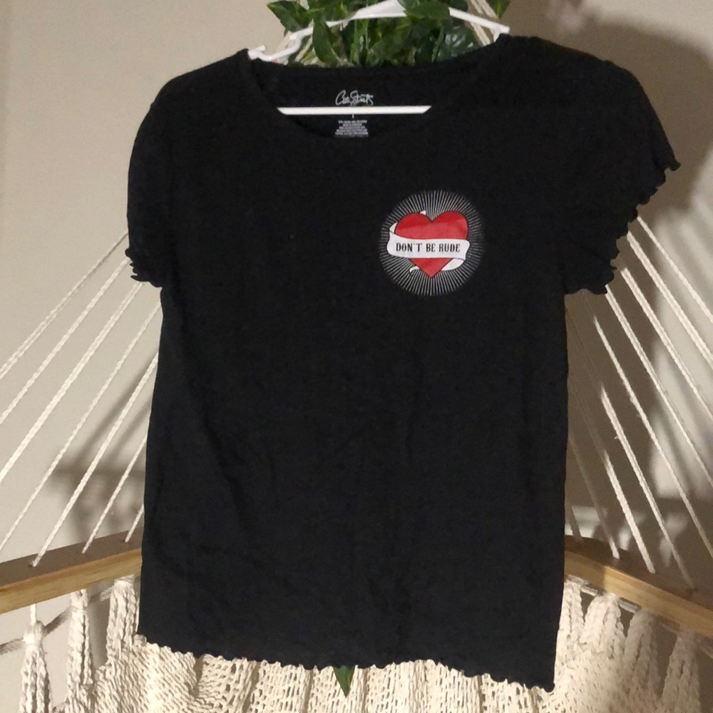 Don’t be rude t shirt crop top